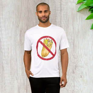 T-shirt Pas de burritos autorisés Signer Interdiction alim