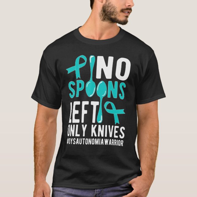 T-shirt Pas de cuillères Dysautonomia Guerrier Dysautonomi (Devant)