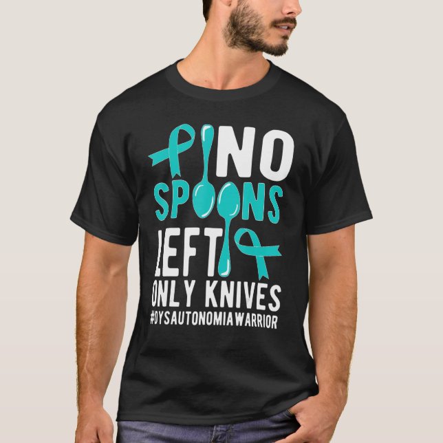 T-shirt Pas de cuillères Dysautonomia Guerrier Dysautonomi (Devant)