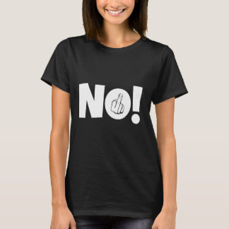 T-shirt Pas de déclaration provocatrice sur le doigt moyen
