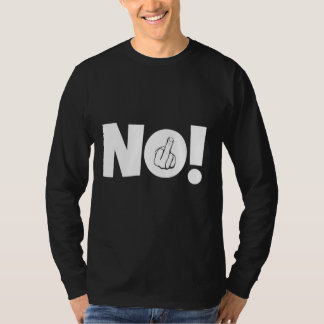 T-shirt Pas de déclaration provocatrice sur le doigt moyen