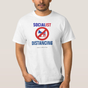 T-shirt Pas de distanciation socialiste des démocrates