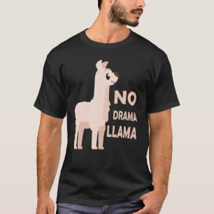 T-shirt Pas De Drama Lama Mignonnes Animaux Pour Les Enfan