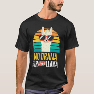 T-shirt Pas de drame pour ce lama   Animal vintage au couc