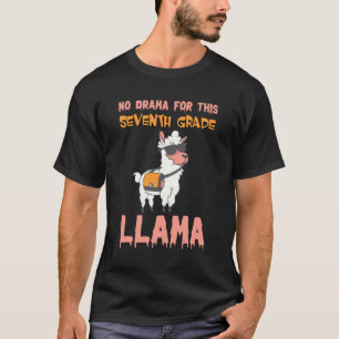 T-shirt Pas de drame pour ce lama de septième année Funny