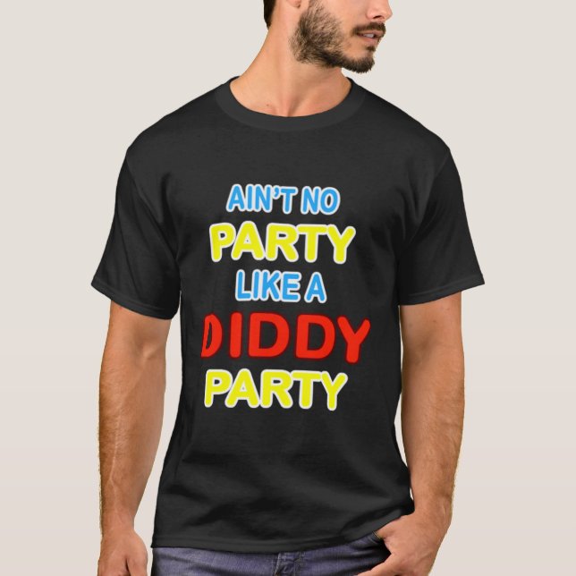 T-shirt Pas de fête comme une fête perdue (Devant)