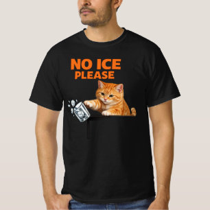 T-shirt Pas de glace s'il vous plaît Mème de chat drôle Ho
