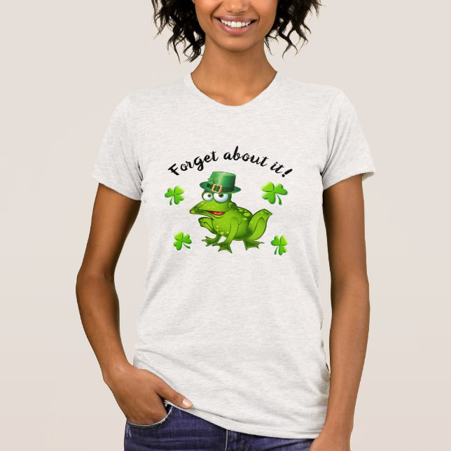T-shirt Pas de grenouille Kissin' Saint Patrick voir retou (Devant)
