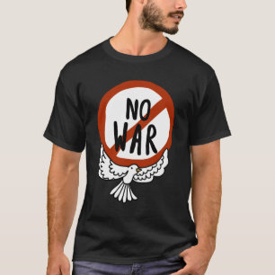 T-shirt Pas de guerre avec la colombe