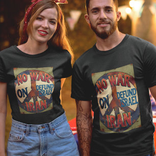 T-shirt Pas de guerre contre l'Iran Solidarité Anti-Guerre