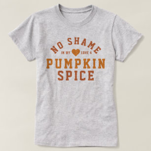 T-shirt Pas de honte Amour Citrouille épice