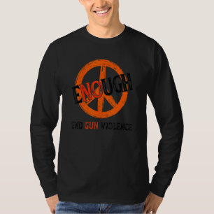 T-shirt Pas de Jour de sensibilisation aux armes à feu Por