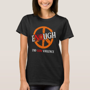 T-shirt Pas de Jour de sensibilisation aux armes à feu Por