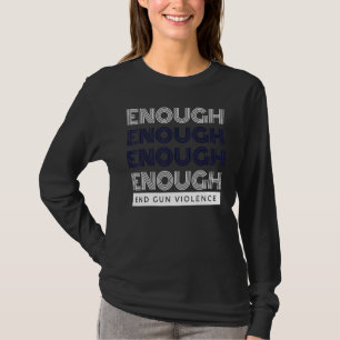 T-shirt Pas de Jour de sensibilisation aux armes à feu Por