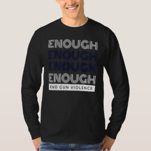 T-shirt Pas de Jour de sensibilisation aux armes à feu Por