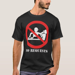 T-shirt Pas de jupes DJ pour les couleurs sombres