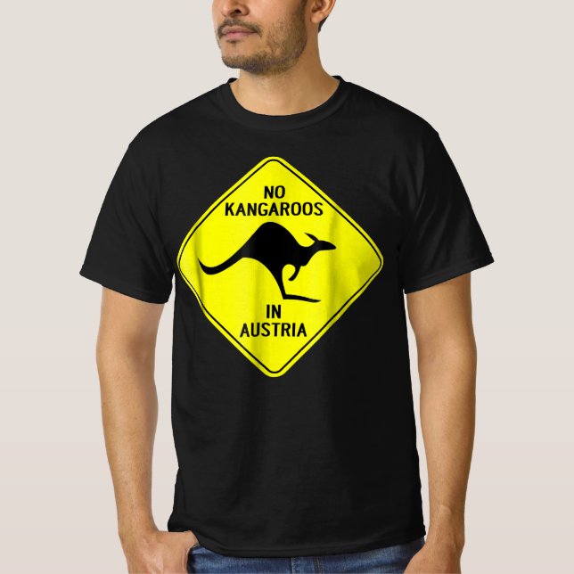 T-shirt Pas De Kangaroos En Autriche (Devant)