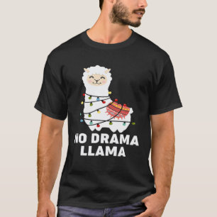T-shirt Pas de lama drame Alpagas Lamas Amoureux des anima