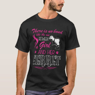 T-shirt Pas De Lien Comme Un Entre Fille Et Son Ferret Tsh