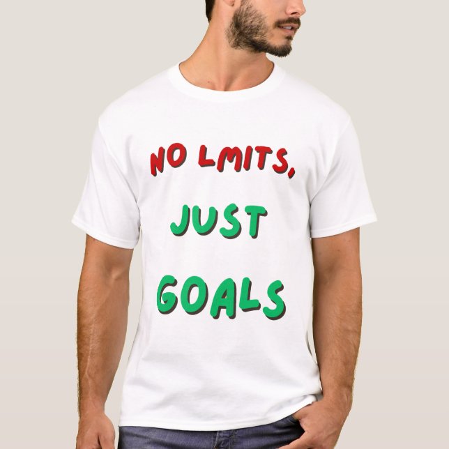 T-shirt Pas de limites, juste des objectifs - Devis motiva (Devant)