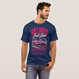 T-shirt Pas de limites, juste des tours de circuit de cour