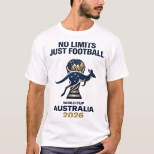 T-shirt Pas de limites juste du football