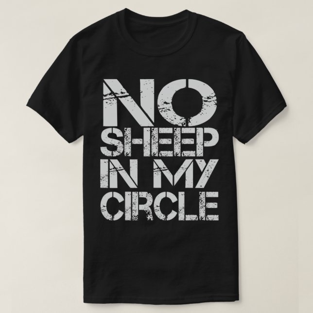 T-shirt Pas de mouton dans mon cercle - 2 (Design devant)