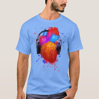 T-shirt Pas de musique pas de vie rétro rétro