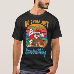 T-shirt Pas de neige juste un truc Père Noël africain drôl
