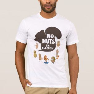 T-shirt Pas de noix Allergie aux arachides Sensibilisation