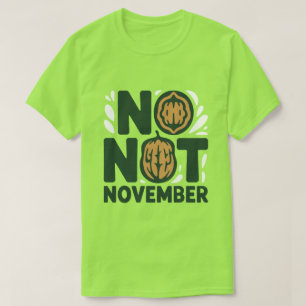 T-shirt Pas de Noix Novembre Drôle   Défi Internet à la Mo