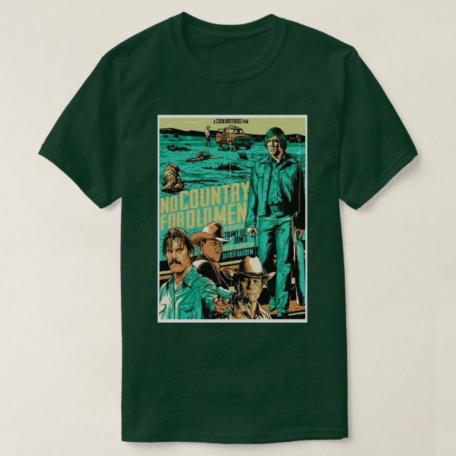 T-SHIRT PAS DE PAYS POUR LES VIEUX HOMMES (Design devant)