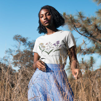 T-shirt Pas de pluie, pas de Fleur sauvage à fleurs