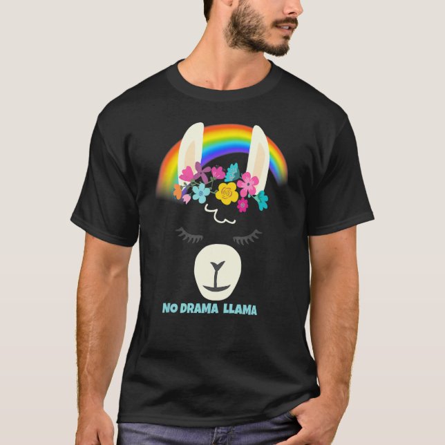 T-shirt Pas de Prob Llama Alpaca Pride Arc-en-ciel Lgbtq (Devant)