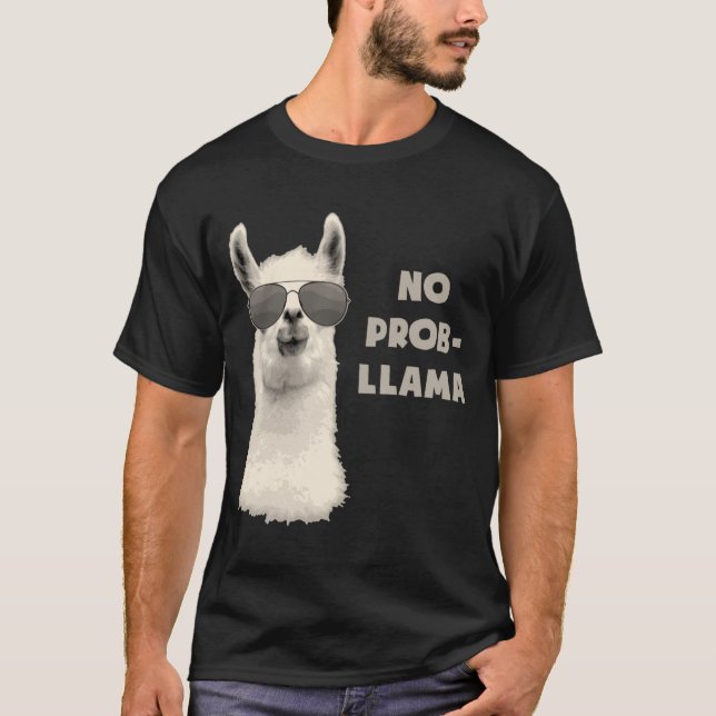 T-shirt Pas de problème Llama (Devant)