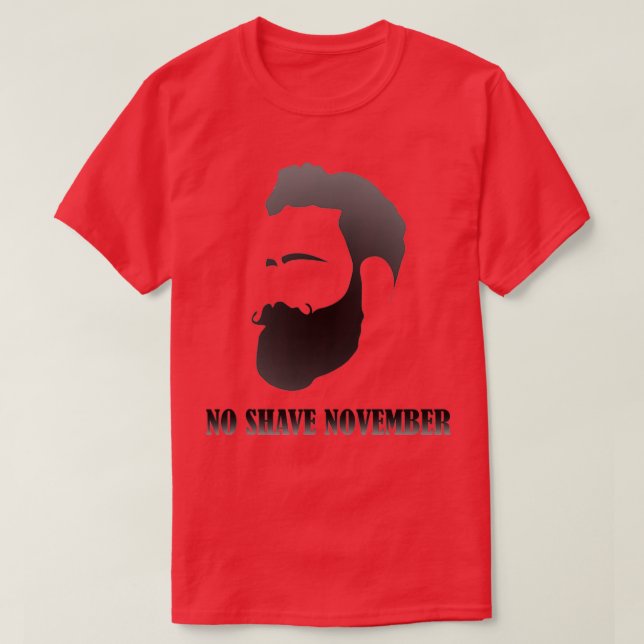 T-shirt Pas de rasage novembre (Design devant)