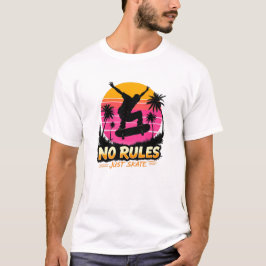 T-shirt Pas de règles seulement Patinage - Street Art Skat