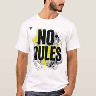T-shirt Pas de règles Yellow Splash Graffiti Streetwear
