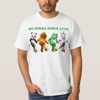 T-shirt Pas de rois depuis 1776 Couronne de grenouille de