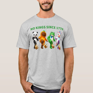 T-shirt Pas de rois depuis 1776 Couronne drôle de kick fun
