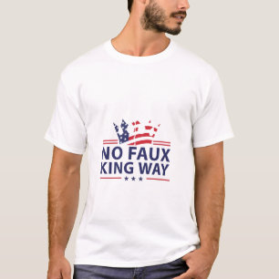 T-shirt Pas de rois en Amérique Anti Trump Anti Fascisme