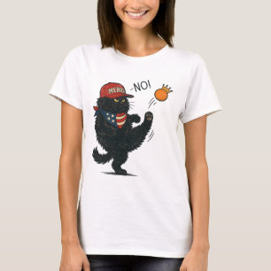 T-shirt Pas de rois en Amérique, chats contre Trump Anti-t