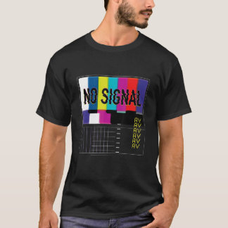 T-shirt Pas de signal Vaporwave Cool Fun Retro Tv 80s