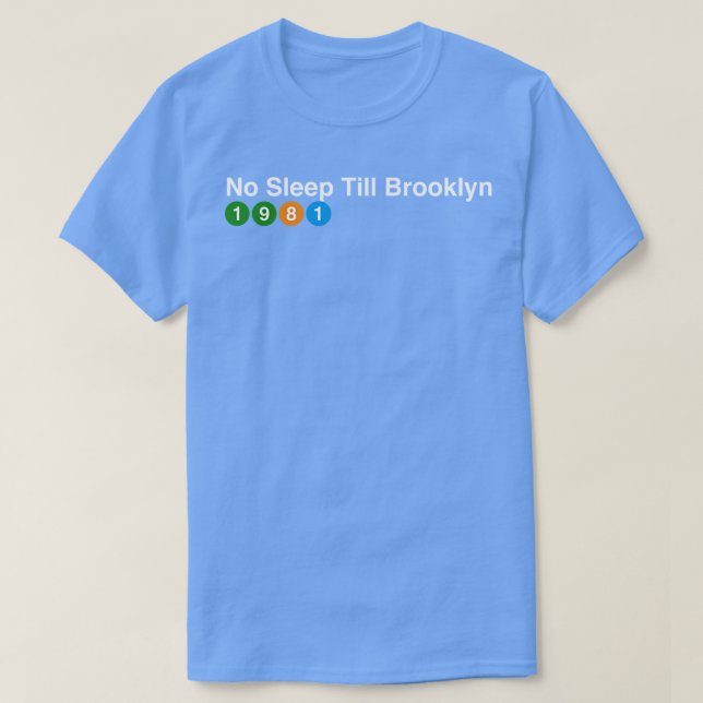 T-shirt Pas de sommeil jusqu'à Brooklyn 1981 Débardeur (Design devant)