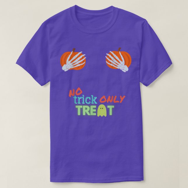 T-shirt Pas de Trick seulement traiter Halloween  (Design devant)