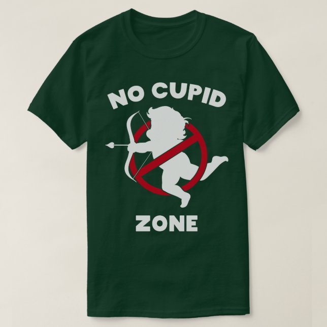 T-shirt Pas de zone de cupide 2 (Design devant)