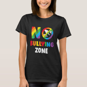 T-shirt Pas de zone d'intimidation Sensibilisation à la vi