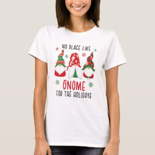 T-shirt Pas D'Endroit Comme Gnome Pour Les Fêtes Noël
