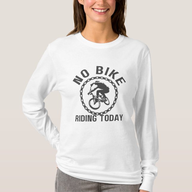 T-shirt Pas d'équitation Vélo aujourd'hui - Drôle et Décon (Devant)