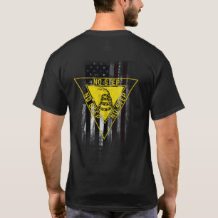 T-SHIRT PAS D'ÉTAPE GADSDEN SNAKE AÉRONEF AMERICAN FLAG